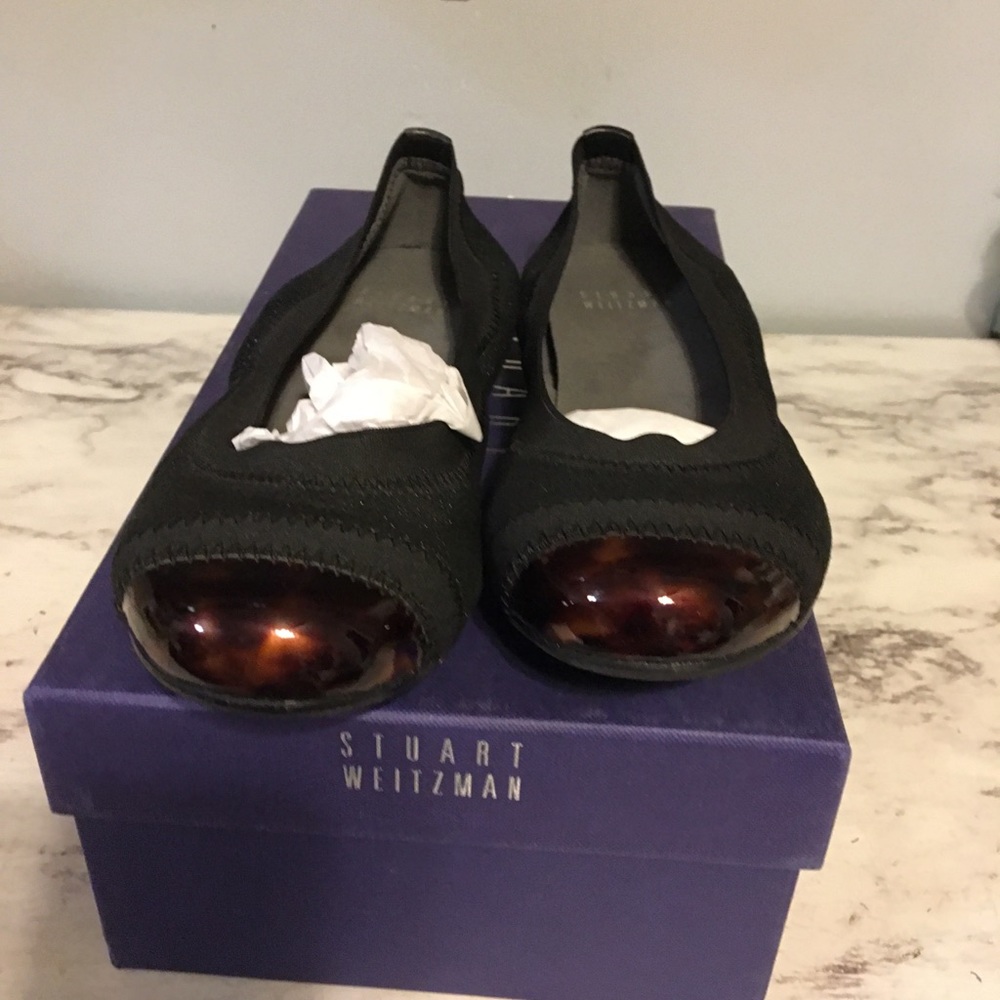Stuart Weitzman Cap Toe Flats/ new in box